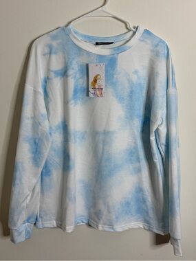 {Pretty Garden}-Size: S-Tie-Dye Cloud Blue Long Sleeve Matching Set